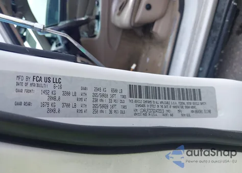 2016 Jeep Grand Cherokee Overland из США, поврежденный, VIN 1C4RJFCG7GC472513